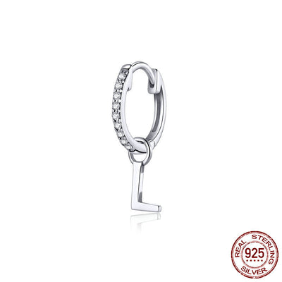 Personalised Initial Earrings 925 Sterling Silver