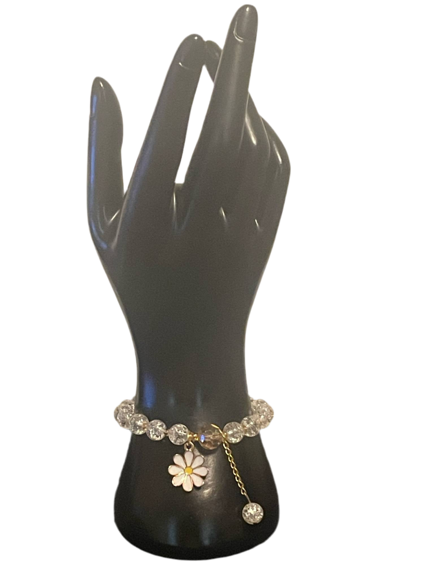 Beaded sunflower bracelet