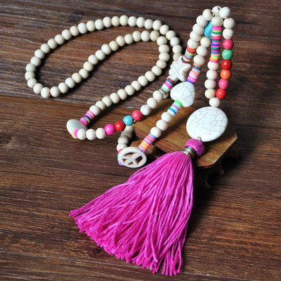 Bohemian beaded necklace