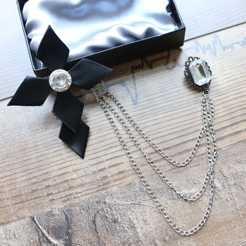 Fashion Statement Chain Fringe Pin Brooch