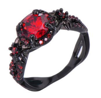 January Garnet Birthstone Ring