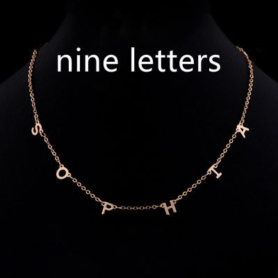 Custom Cute Multi Letter Name Necklace