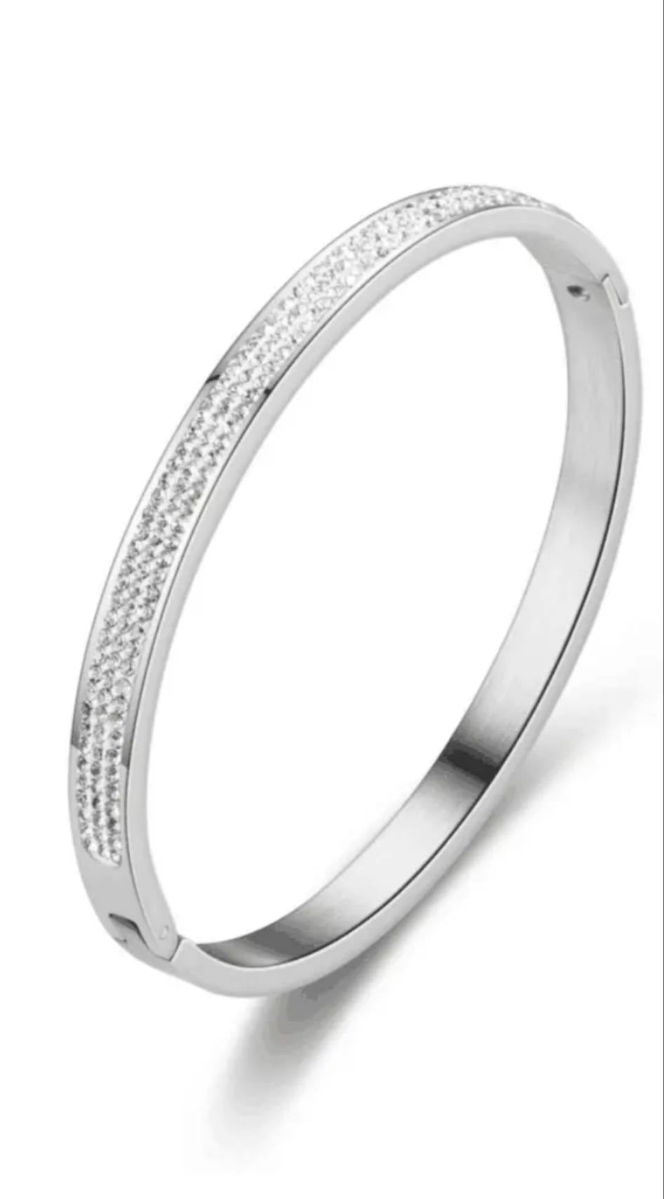 Diamond bracelet - silver