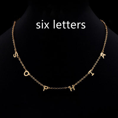 Custom Cute Multi Letter Name Necklace