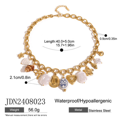 Wavecrest Ocean-Inspired Necklace