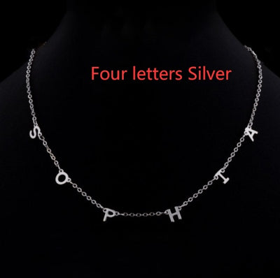 Custom Cute Multi Letter Name Necklace