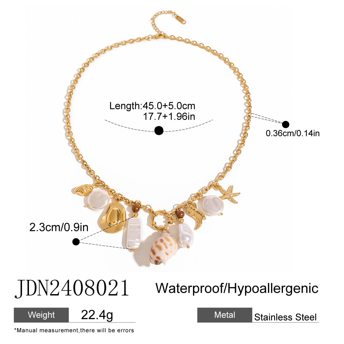 Wavecrest Ocean-Inspired Necklace