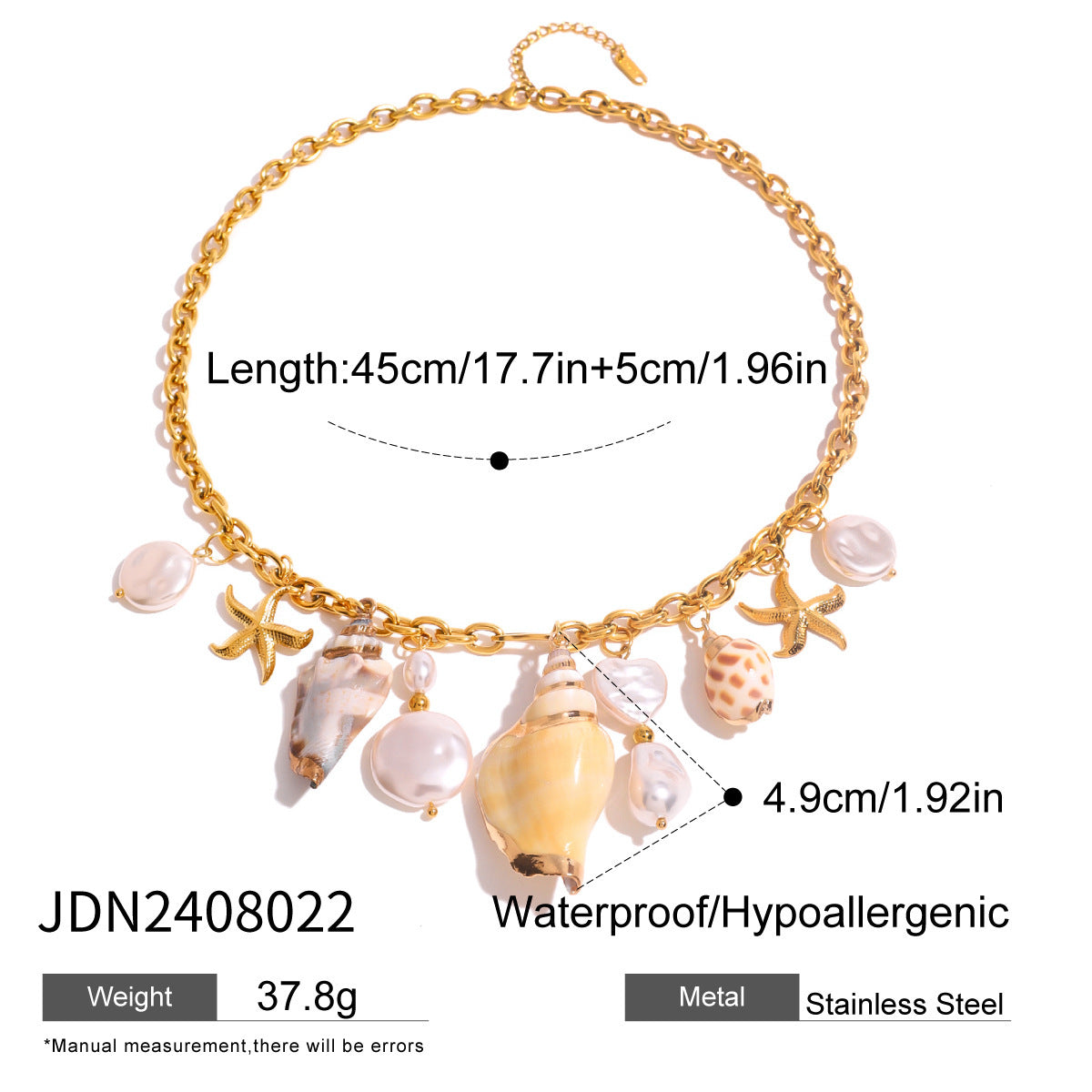 Wavecrest Ocean-Inspired Necklace