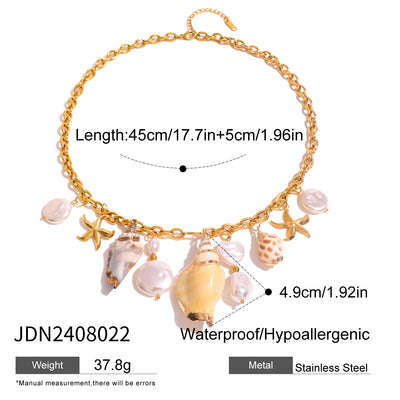 Wavecrest Ocean-Inspired Necklace
